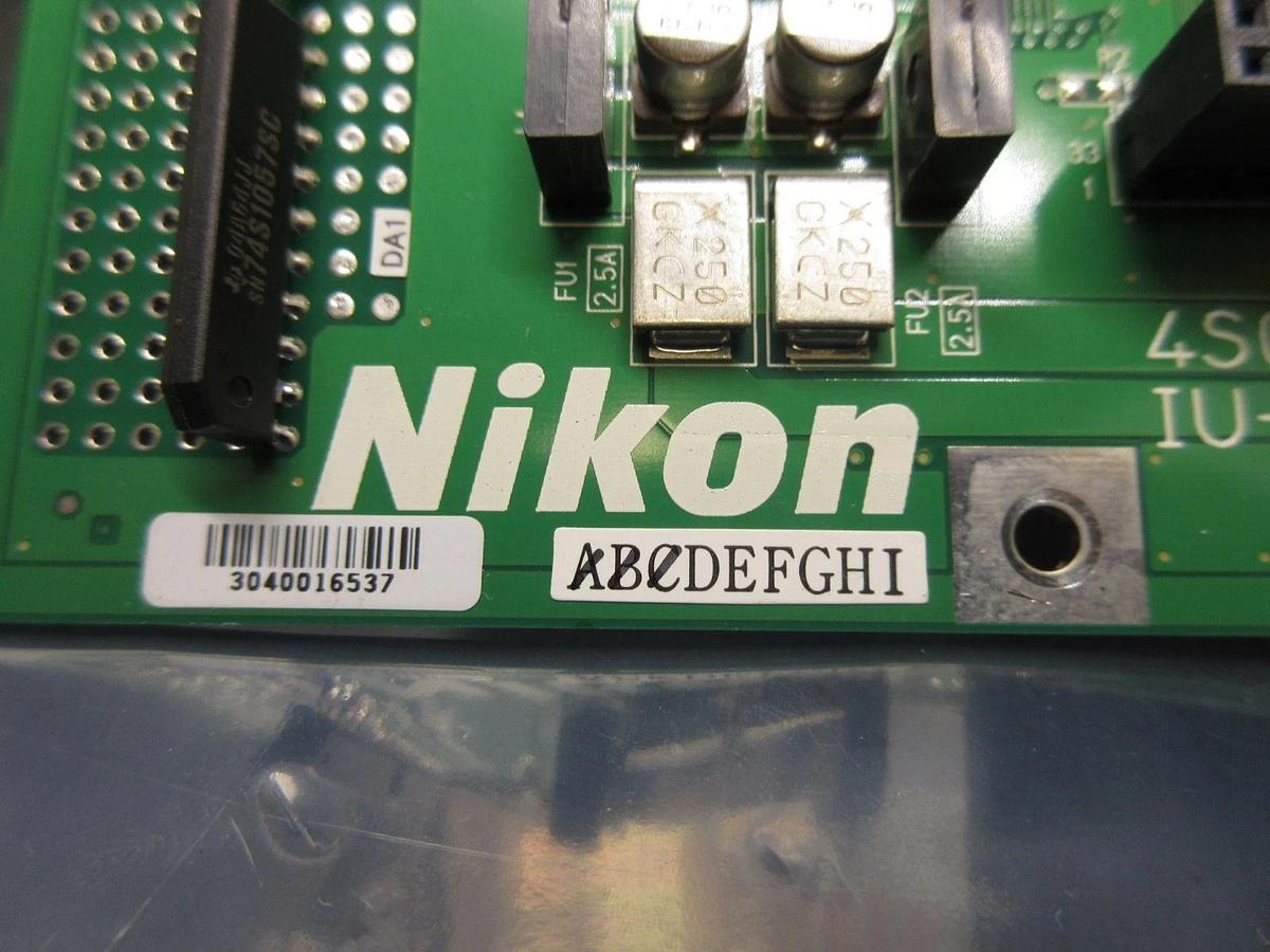 Used Nikon 4S018-922-B Control Board PCB IU-DRV1-X4P NSR-S307E DUV Scanning Used