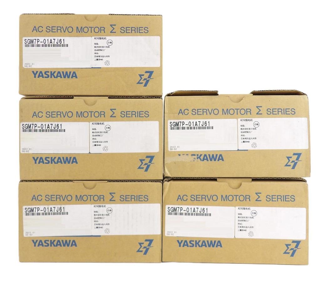 Yaskawa SGM7P-01A7J61 AC Servo Motor Reseller Lot of 5 New