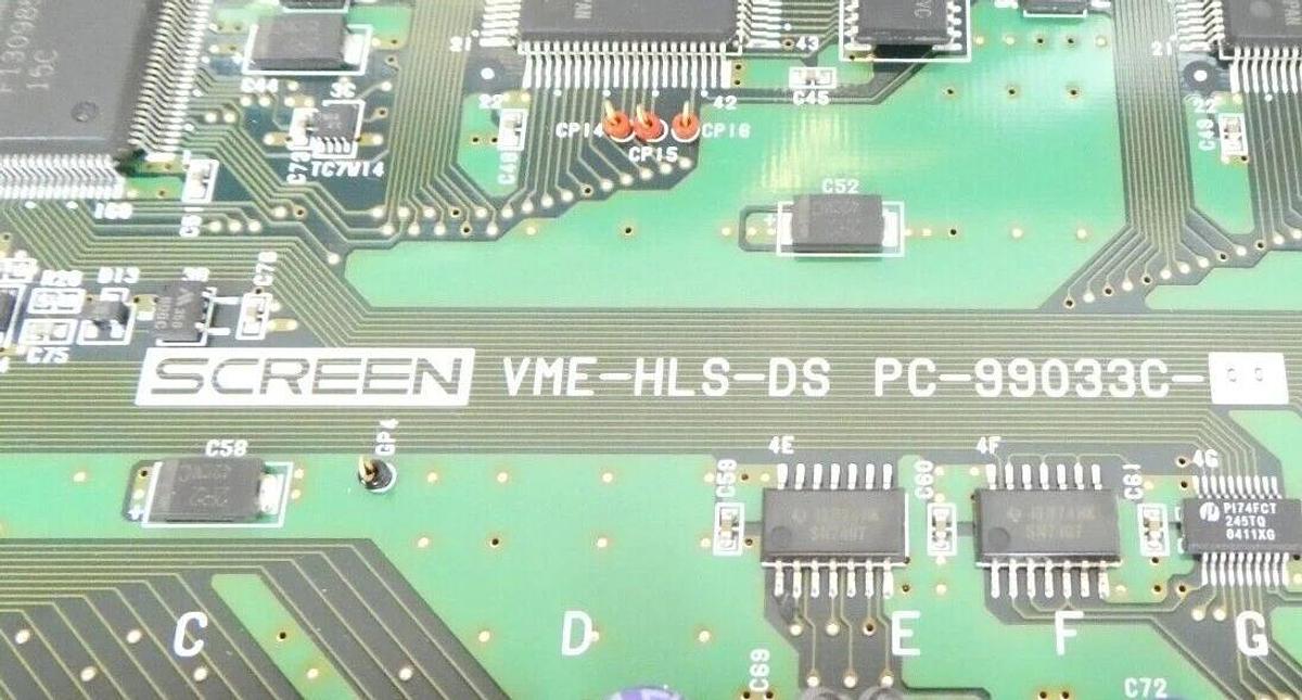 Used DNS Dainippon Screen PC-99033C-00 VME PCB Card VME-HLS-DS SL-1012A Working Spare