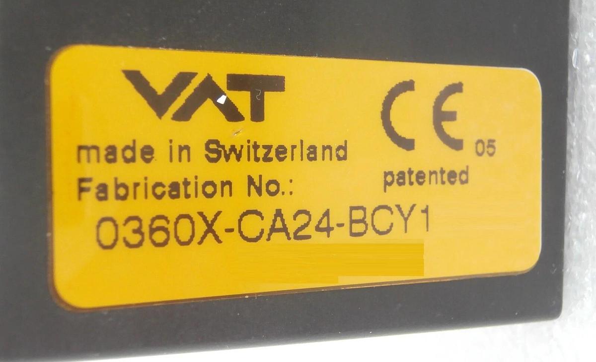 Used VAT 0360X-CA24-BCY1 Dual Slit Valve AMAT Applied Materials Quantum X Working