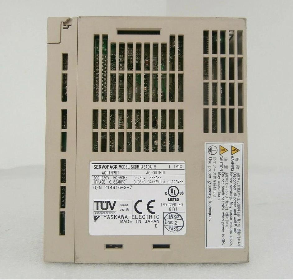 Used Yaskawa Electric SGDM-A3ADA-R Servo Driver SERVOPACK Ver. 0900F Working Surplus