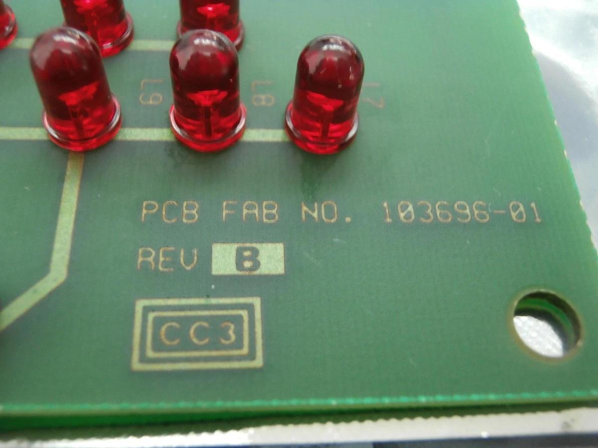 Used SVG Silicon Valley Group 600967-01 Cassette Status Panel PCB Thermco Used