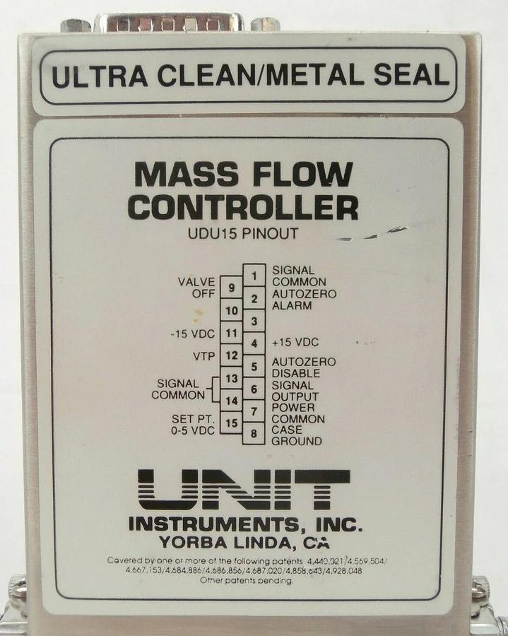 Used UNIT Instruments UFC-8160 Mass Flow Controller MFC 200 SCCM Ar Working Spare