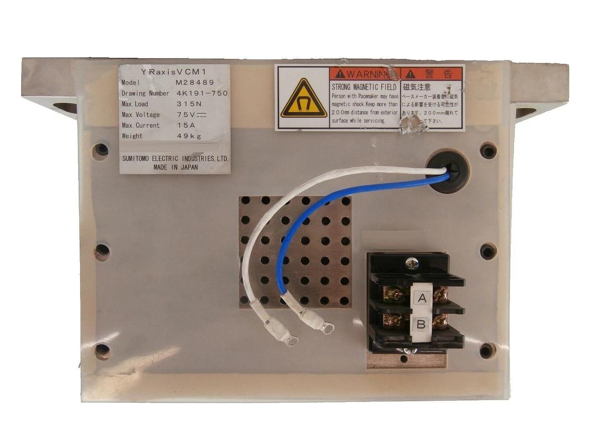 Used Sumitomo Electric M28489 YR Axis VCM1 Nikon 4K191-750 NSR-S205C Working Surplus