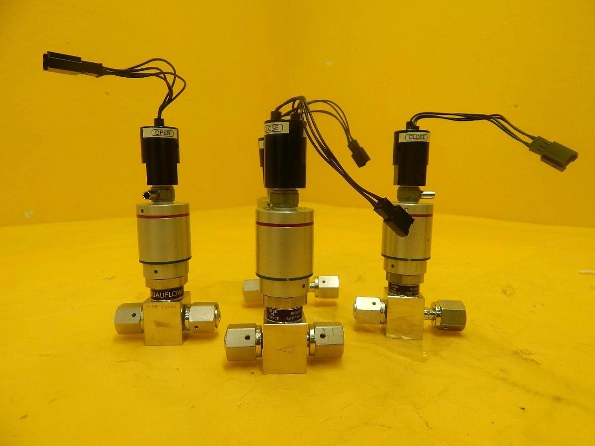 Used Qualiflow 03M04 F HF Series On Off Valve Lot of 4 ASM Epsilon 3000 Used Working