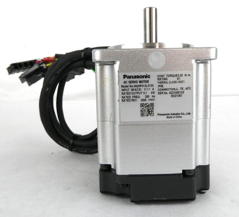 Used Panasonic MQMF012L3T23 AC Servo Motor A6 Series Reseller Lot of 3 Working Spare
