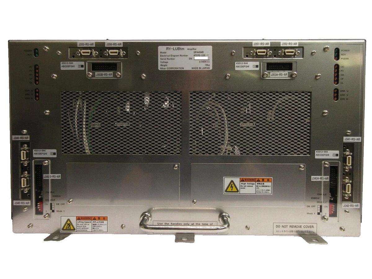 Used Nikon 4T070-335-1 RY-LUBtm Amplifier Module SPA494B 4S013-944 NSR Series Working