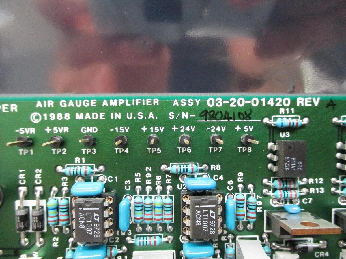 Used Ultratech Stepper 03-20-01420 Air Gauge Amplifier Board PCB 4700 Titan Used