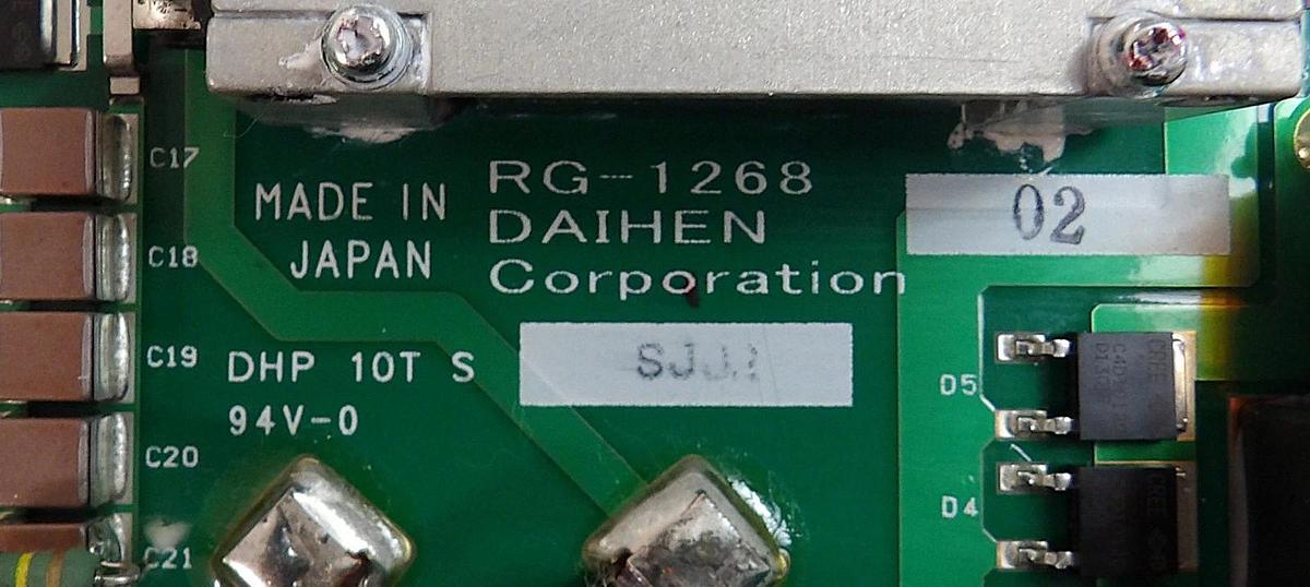 Used Daihen Corporation RG-126802 RF Generator PCB Working Surplus