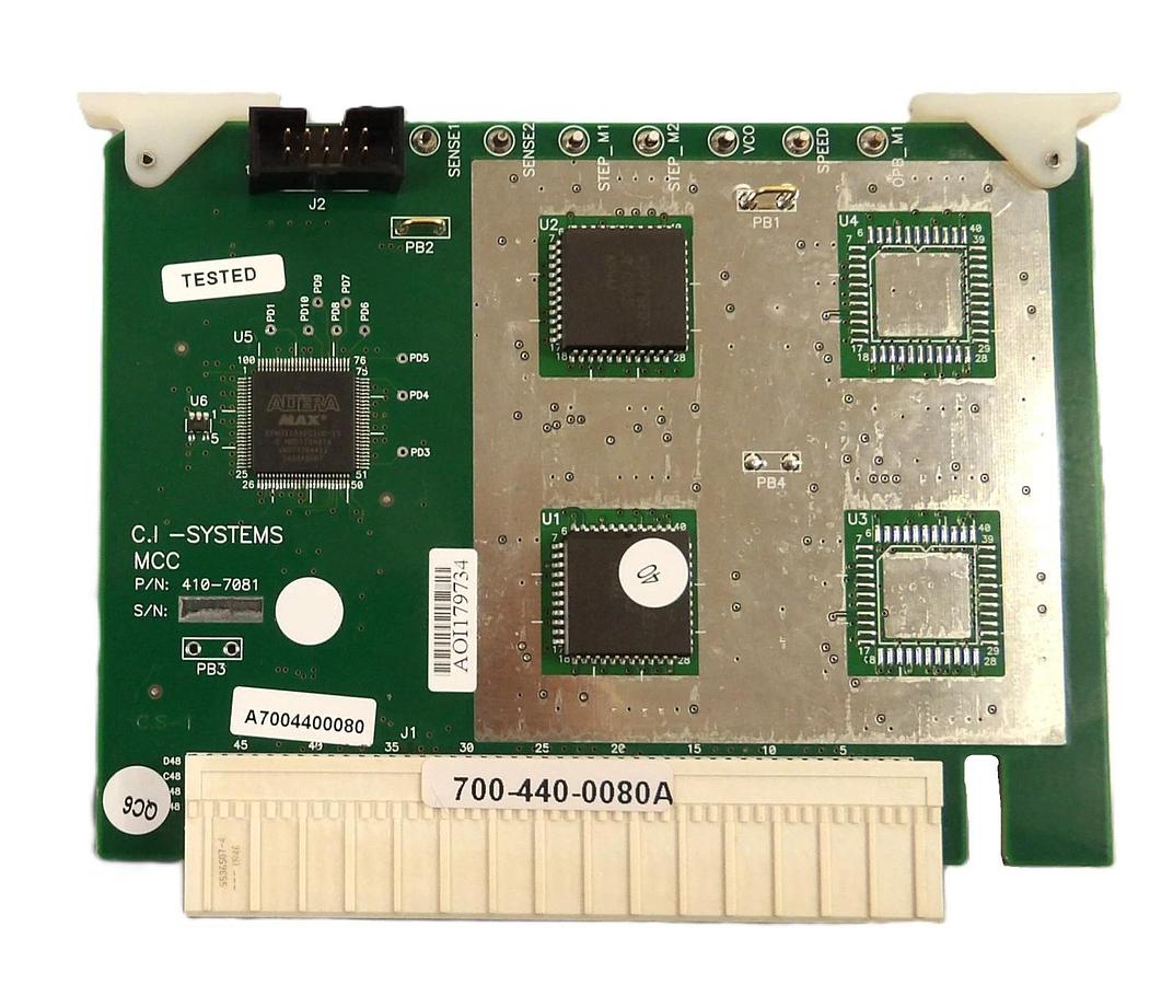 Used CI Systems 410-7081 MCC PCB Card 700-440-0080A SR-800R Black Body Working