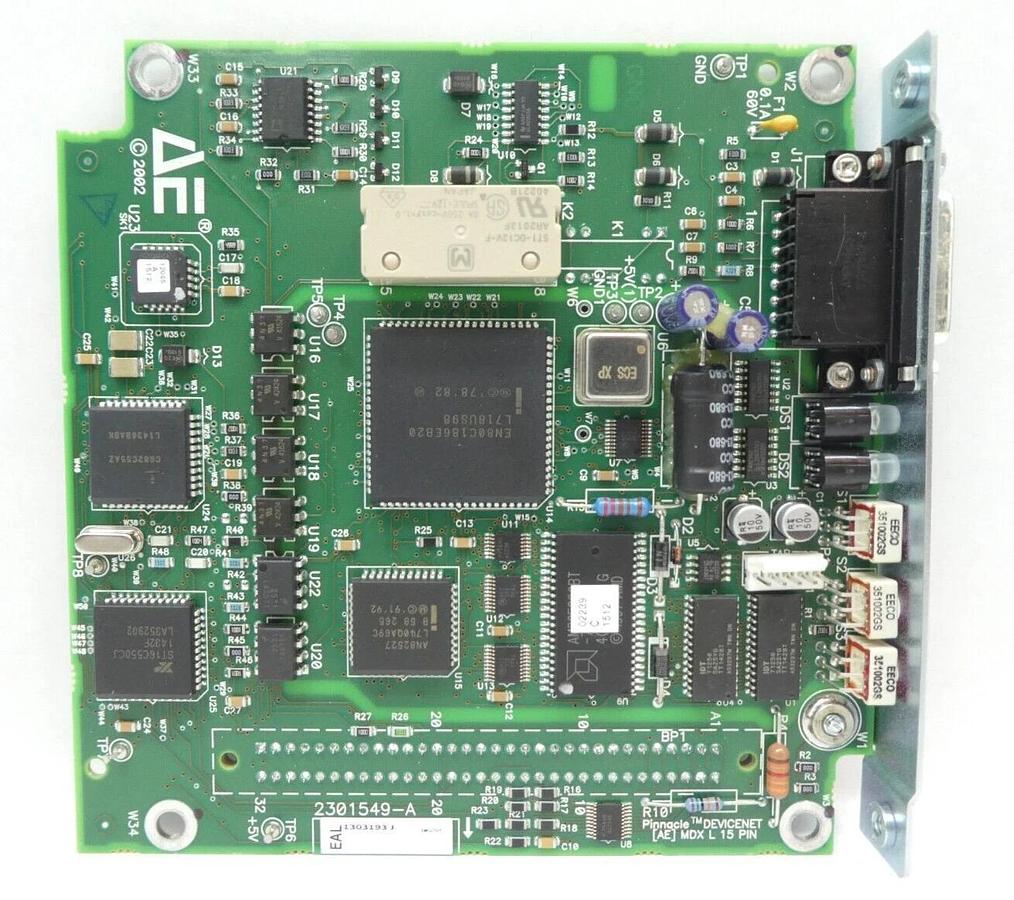 Used AE Advanced Energy 2301549-A Pinnacle DeviceNet MDX PCB Card 1303193 Lot of 2