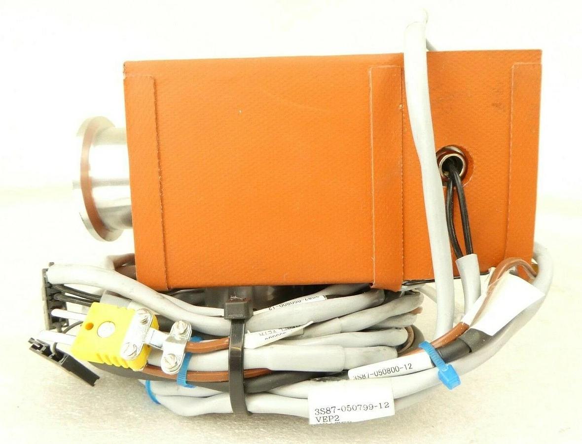 Used SMC XLA-40H-X1018 Heated Pneumatic High Vacuum Angle Valve Trias Working Surplus