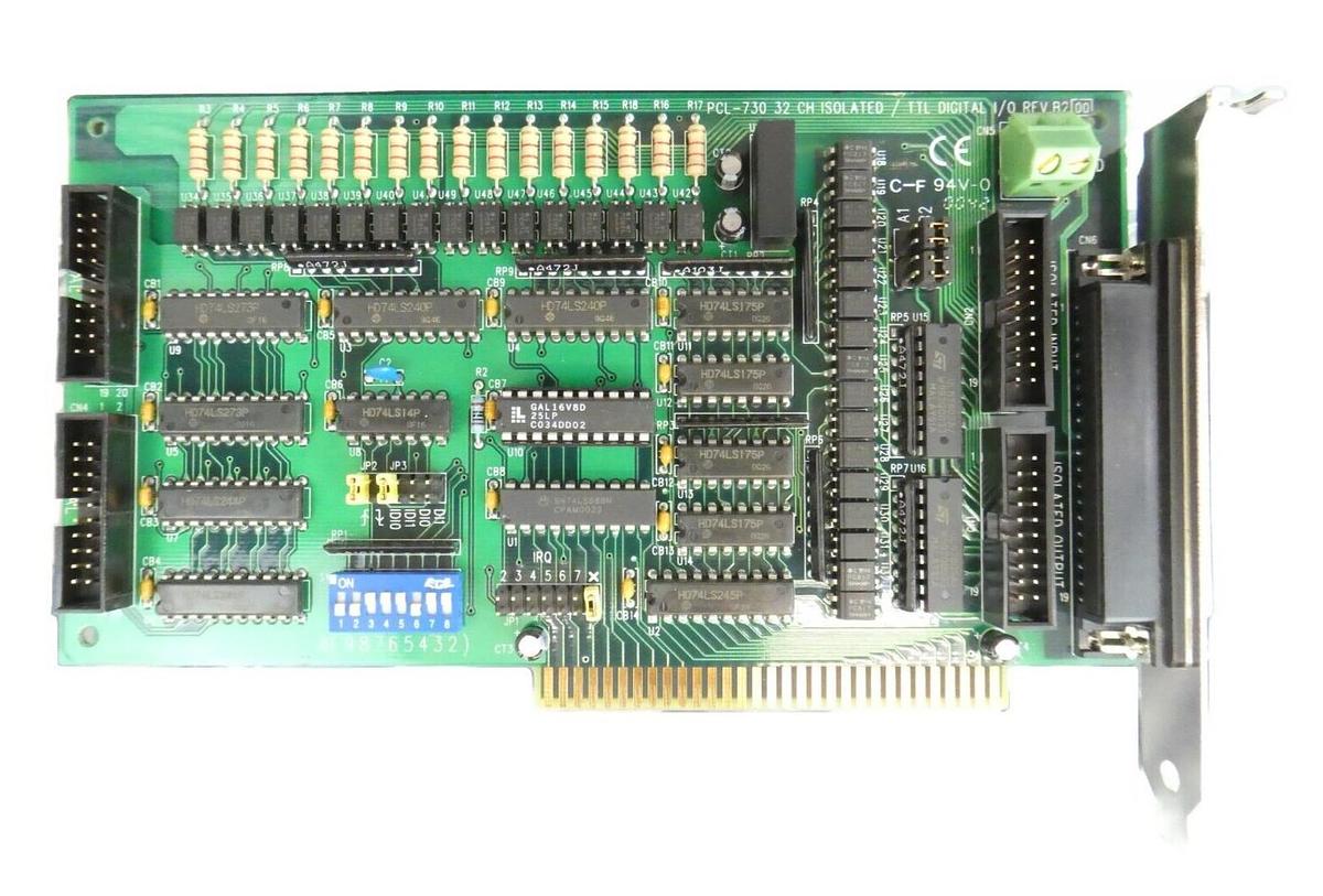 Used Advantech PCL-730 DAQ PCB Card 32 Channel Digital I/O 1903730020 AMAT Working