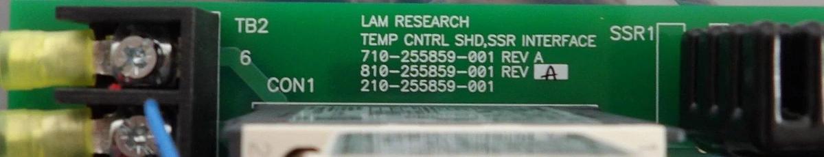 Used Lam Research 710-255859-001 Temperature Control SHD SSR Interface PCB Surplus
