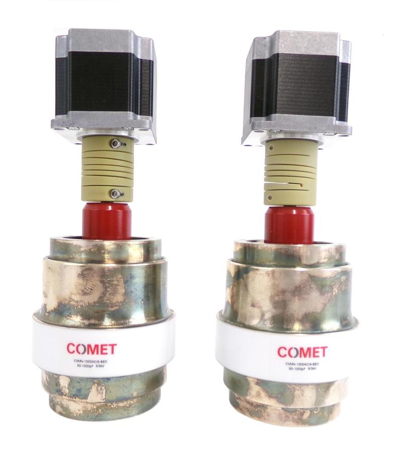 Used Comet CVMN-1000AC/5-BEC Variable Vacuum Capacitor Lot of 2 Working