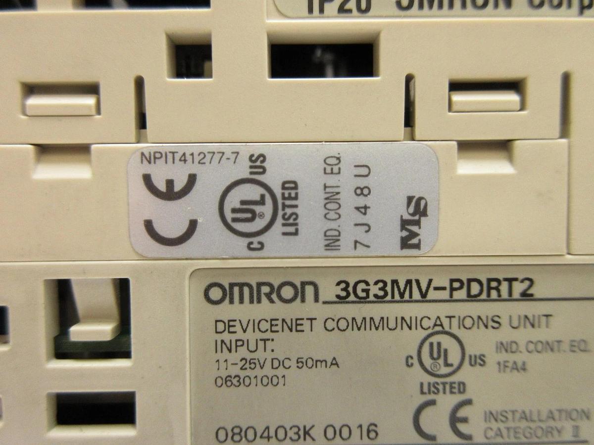 Used Omron 3G3MV-A2002 Inverter Drive SYSDRIVE 3G3MV 3G3MV-PDRT2 Used Working