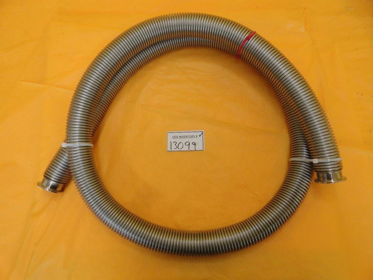 Used MKS Instruments Flexible Bellows Vacuum Hose NW40 8 Foot 2438mm Stainless Used