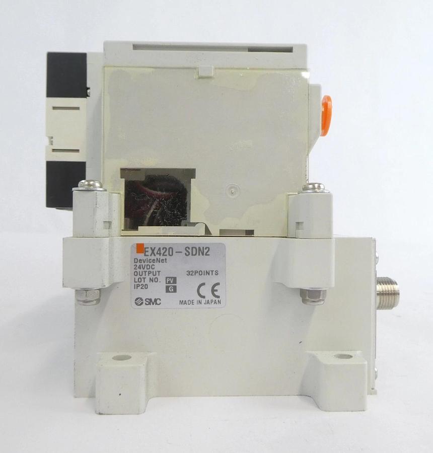 Used SMC VV5Q11-16-X1602 16-Port Manifold Module EX420-SDN2 Lot of 2 Working Surplus