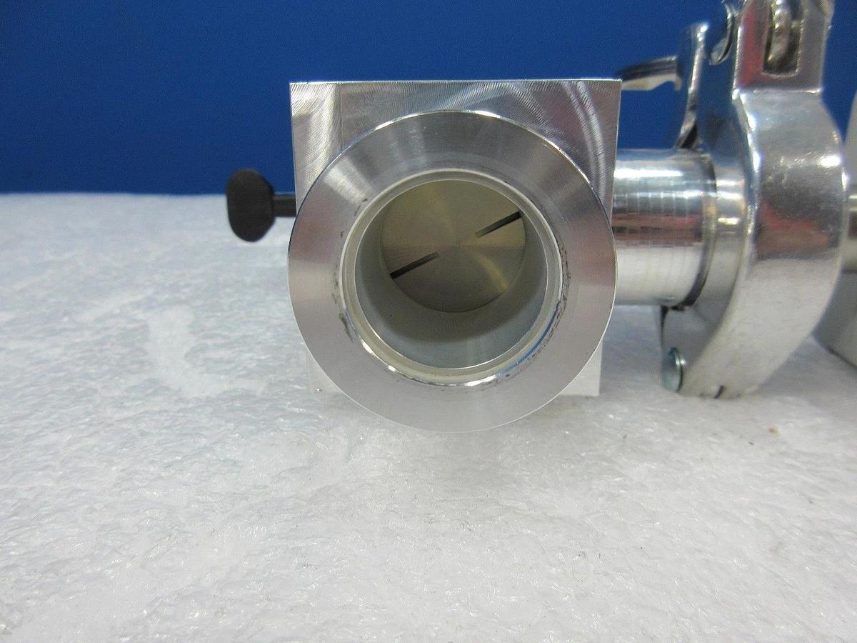 Used Edwards C31315000 Isolation Valve with D02384000 Pirani Gauge Used Working