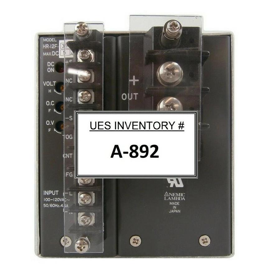 Used Nemic-Lambda HR-12F-36 DC Power Supply Working Surplus