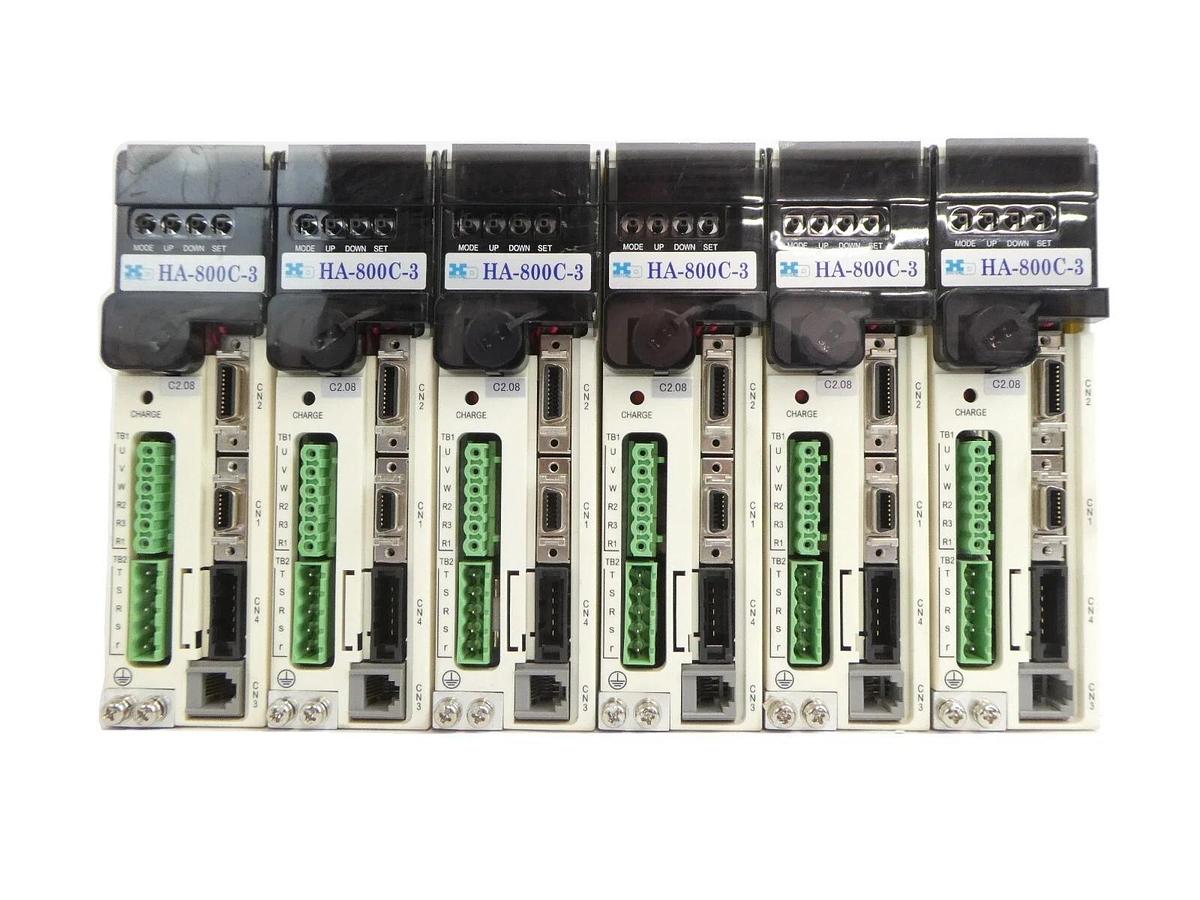 Used Harmonic Drive Systems 9800302138 Servo Drive HA-800C-3D-200 Lot of 6 Working