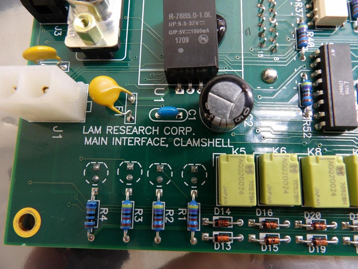 Used Lam Research 03-380345-00 Clamshell Main Interface PCB 853-209196-802 Working
