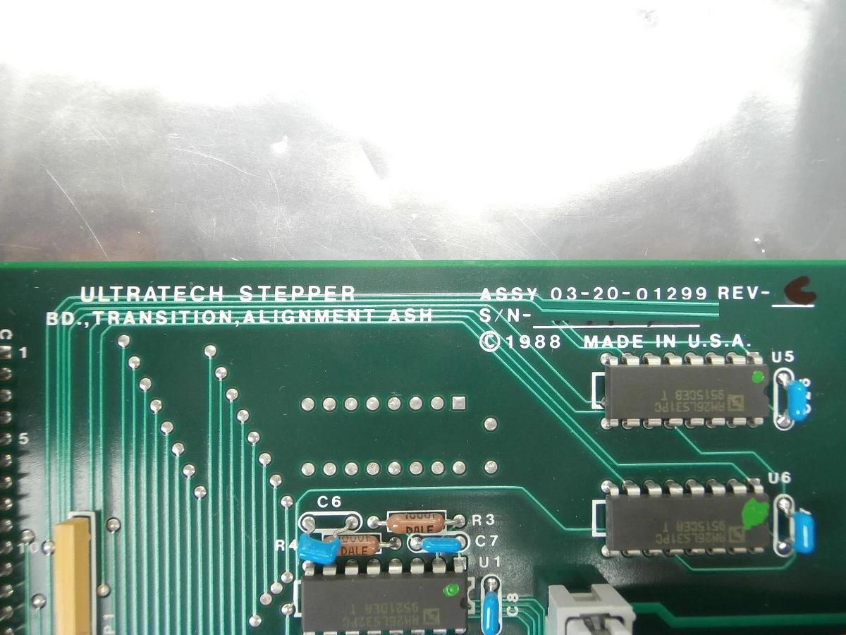 Used Ultratech Stepper 03-20-01299 Transition Alignment ASH PCB Card ALIGN Used