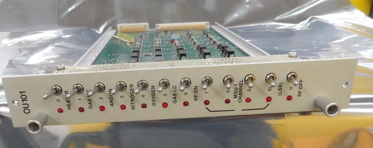Used Balzers BG 525 460 AT Gas LC OU 101 PCB Card BG 525 462 BU Used