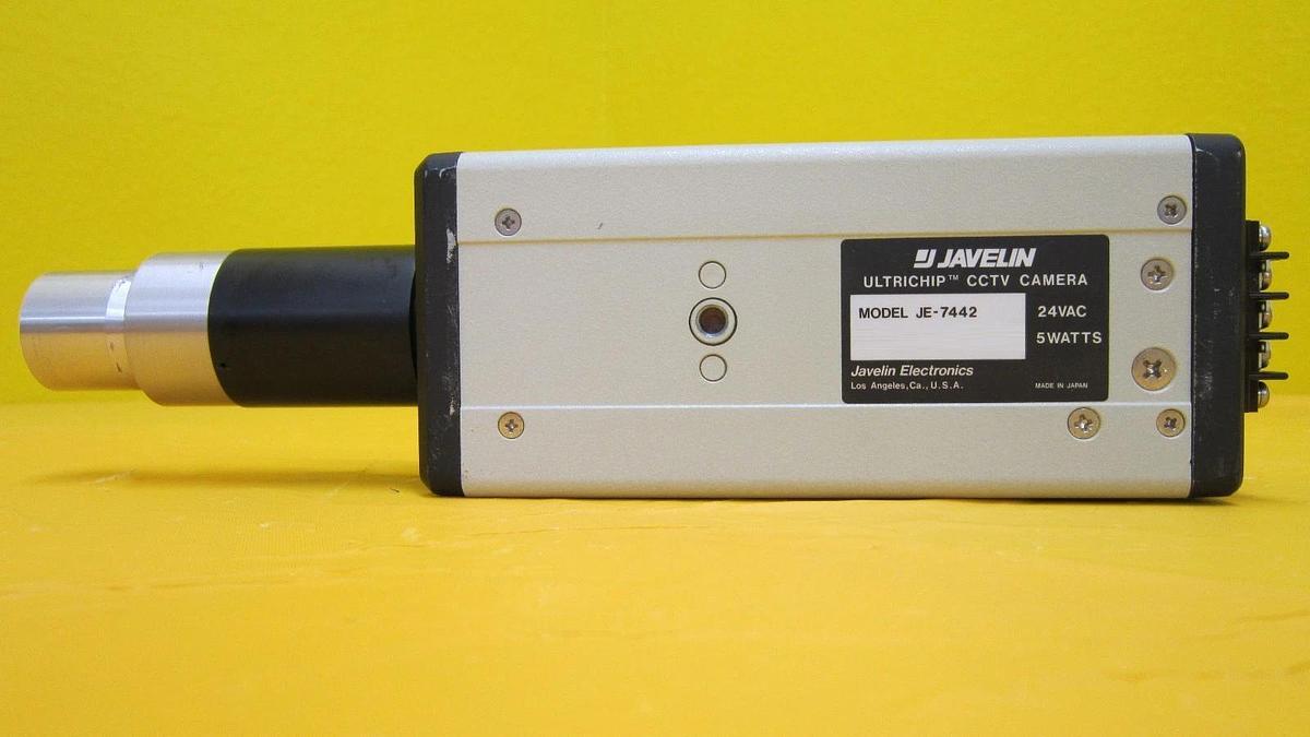 Used Javelin JE-7442 ULTRICHIP CCD Camera with Microscope Zoom Lens Working Surplus