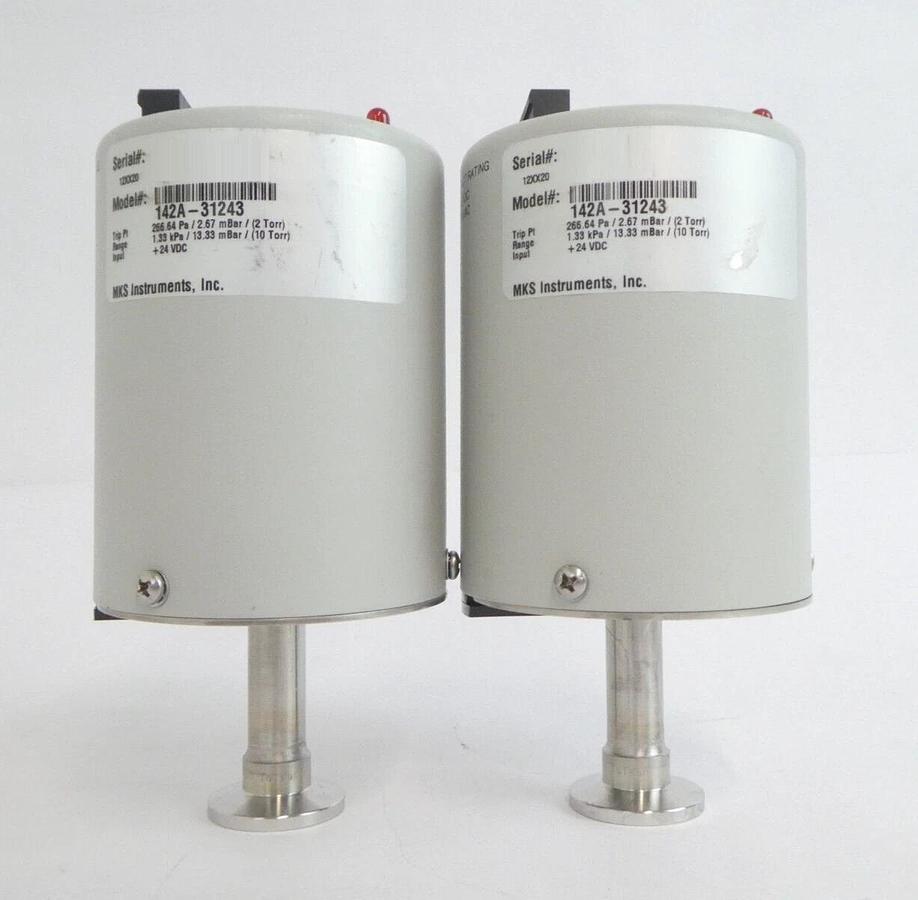 Used MKS Instruments 142A-3124 Vacuum Switch Type 142 Reseller Lot of 6 Working