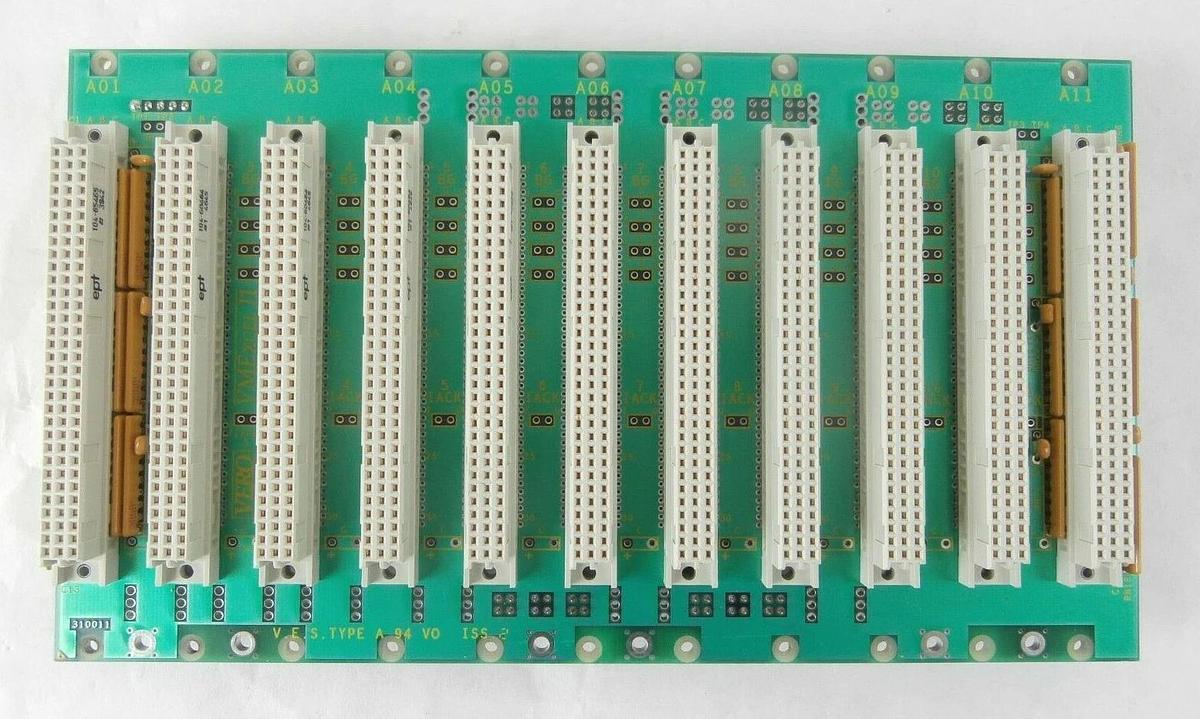 Used VERO 243-413011 Backplane PCB Board VMExcel J1 Quaestor Q5 Working Surplus