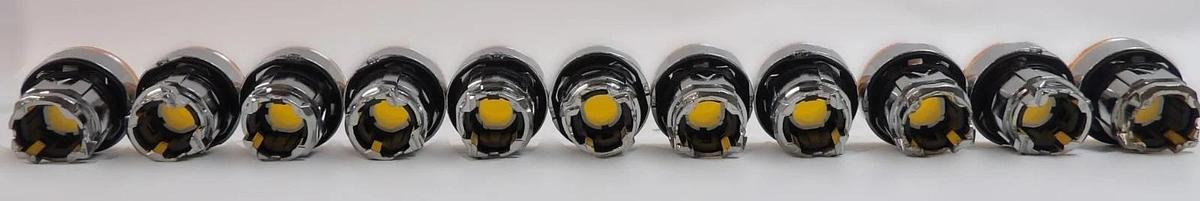 Used Schneider Electric XB4BW35B5 LED 22mm Push Button Switch Lot of 12 Working