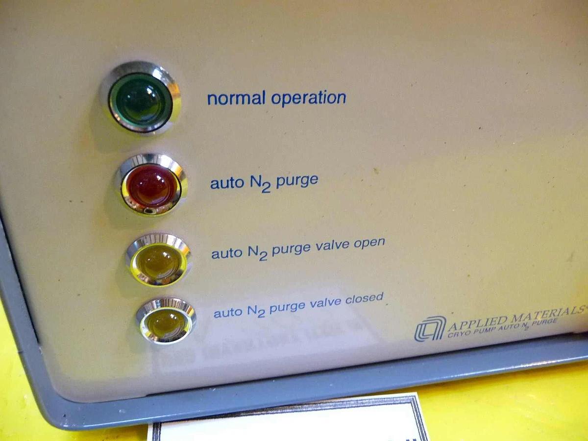 Used AMAT Applied Materials 0090-91229 Cryo Pump Auto N2 Purge Module Used Working