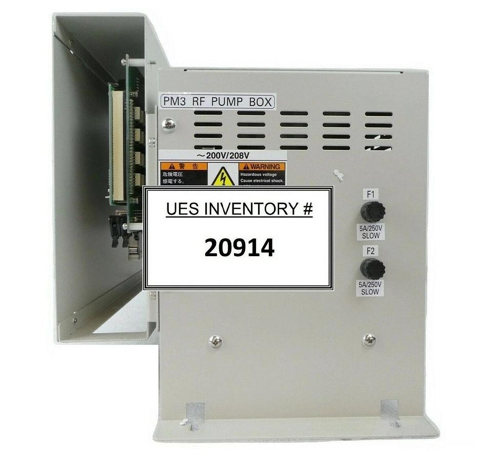 Used TEL Tokyo Electron PM3 RF Pump Box Assembly PCB 2L81-050097-32 MARK 8 Working