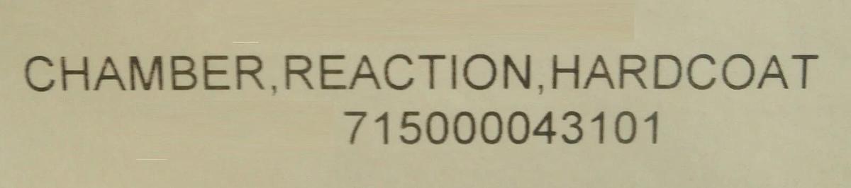 Used Lam Research 715-000043-101 Hardcoat Reaction Chamber Working Surplus