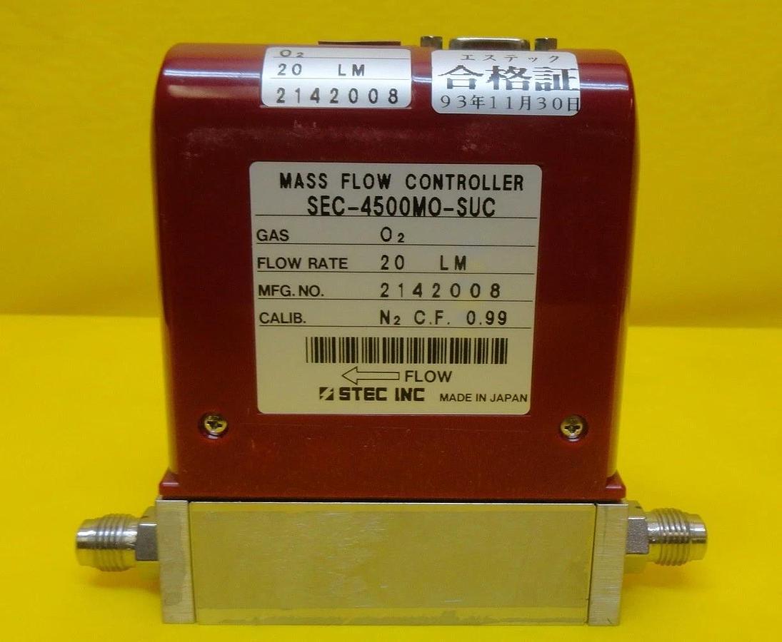 Used STEC SEC-4500MO-SUC Mass Flow Controller MFC SEC-4500 20 LM O2 Used Working