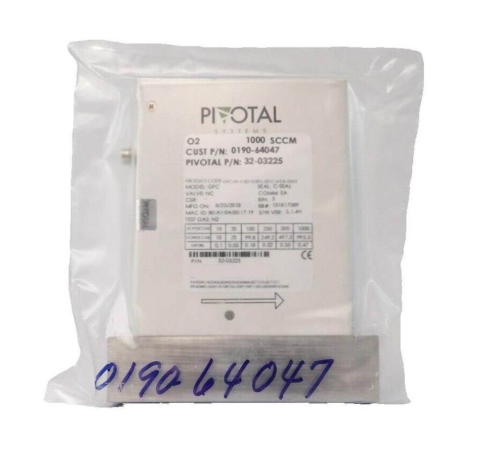 Pivotal 32-03225 Mass Flow Controller MFC 1000 SCCM O2 AMAT 0190-64047 New Spare