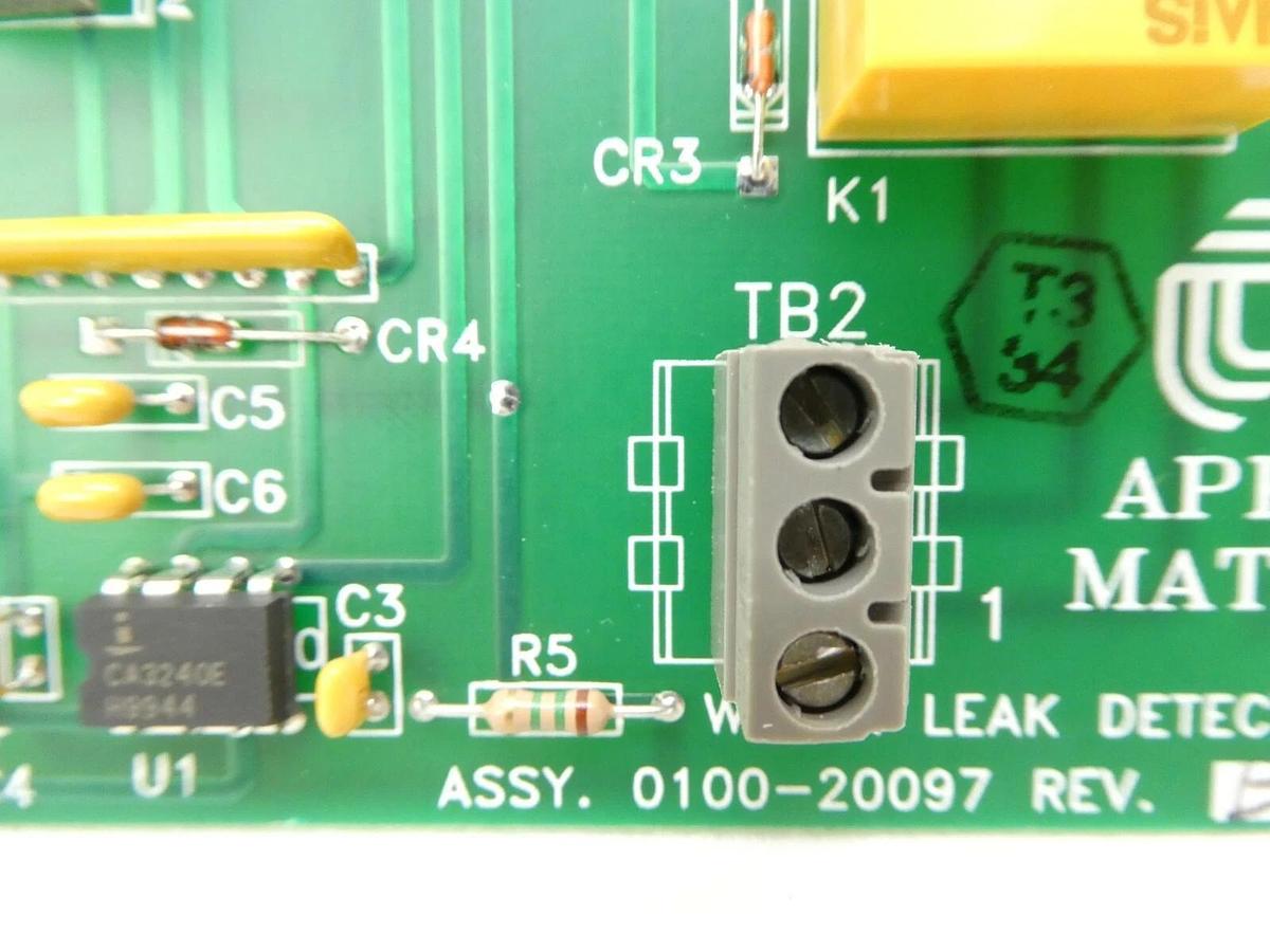 Used AMAT Applied Materials 0100-20097 Water Leak Detector Board PCB Centura Working