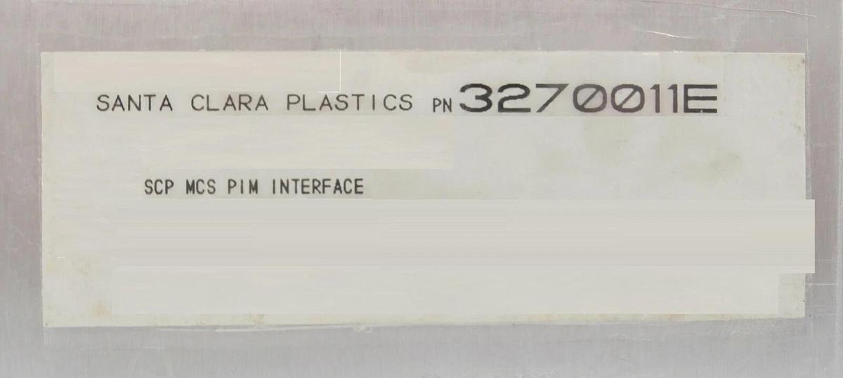 Used SCP Santa Clara Plastics 3270011E MCS PIM Interface Module Working Surplus