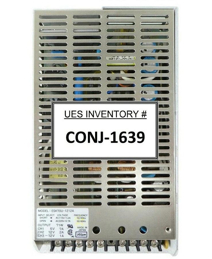 Used Volgen ESK70U-1212A DC Power Supply Novellus Systems 27-10052-00 Working Surplus