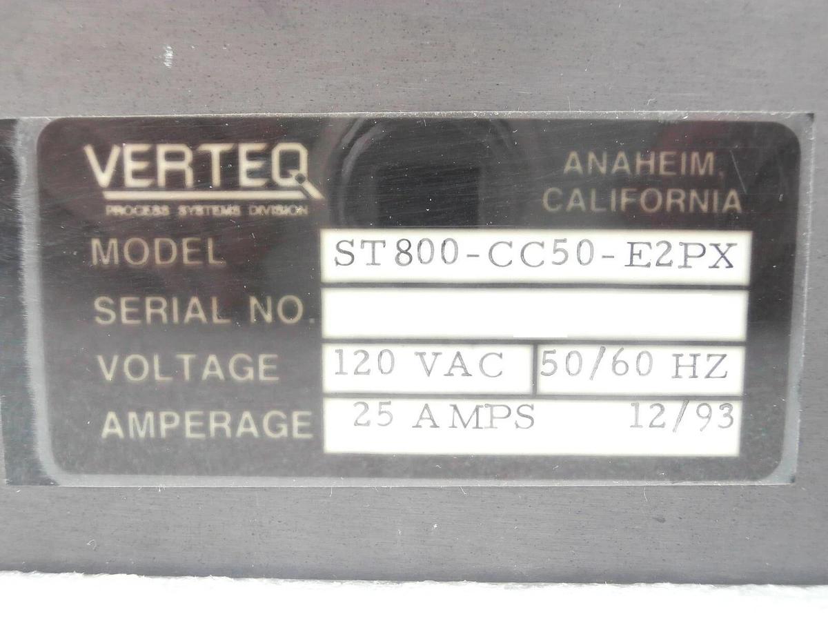 Used Verteq Process Systems ST800-CC50-E2PX Process Control Module Working Surplus