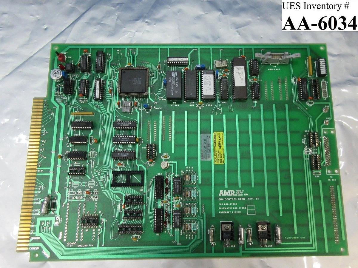 Used Amray 91024 Gun Control Card PCB 800-1750D Rev. E2 Used Working