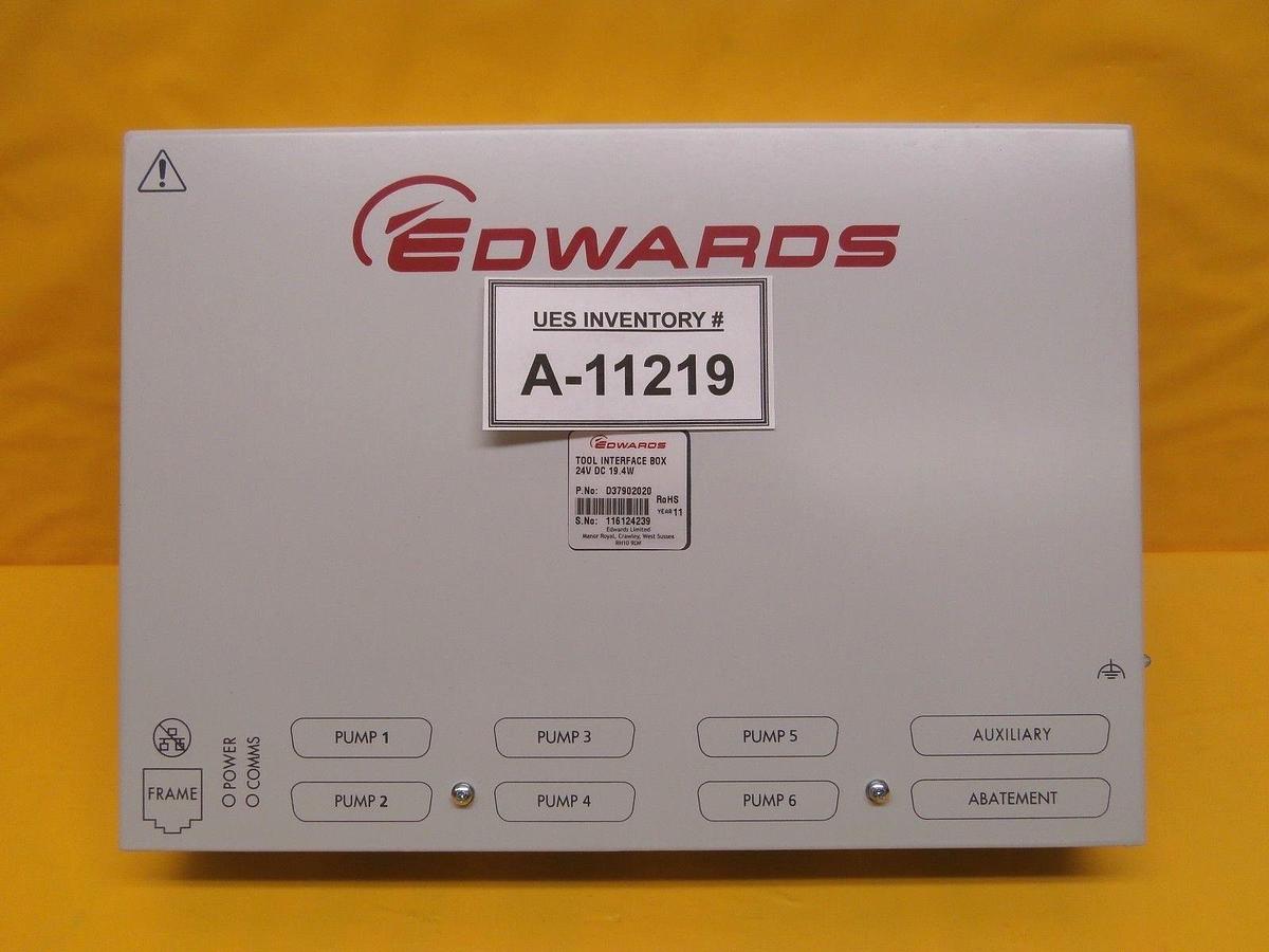 Used Edwards D37902020 6 Pump Tool Interface Box Module Used Working