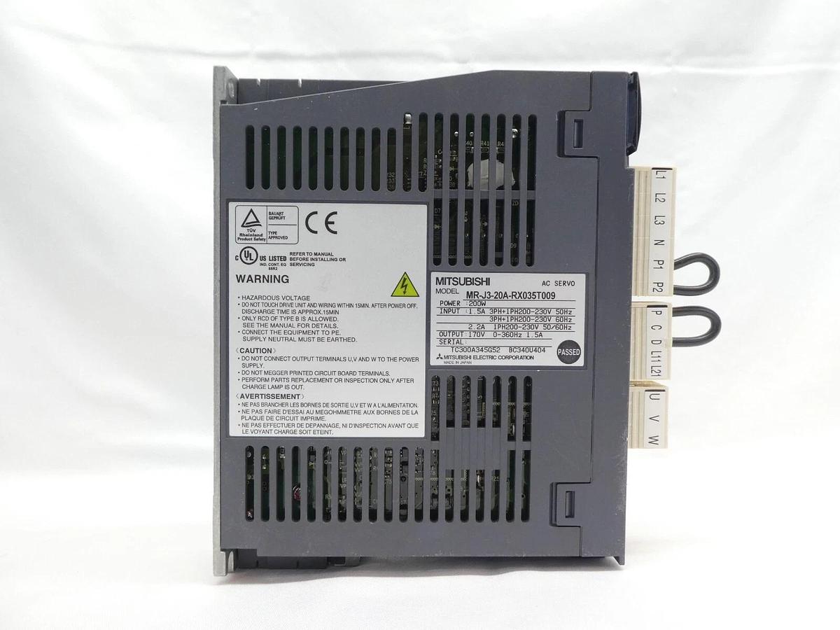 Mitsubishi MR-J3-10A-RX035T009 AC Servo Drive MELSERVO TEL 040-003863-1T New