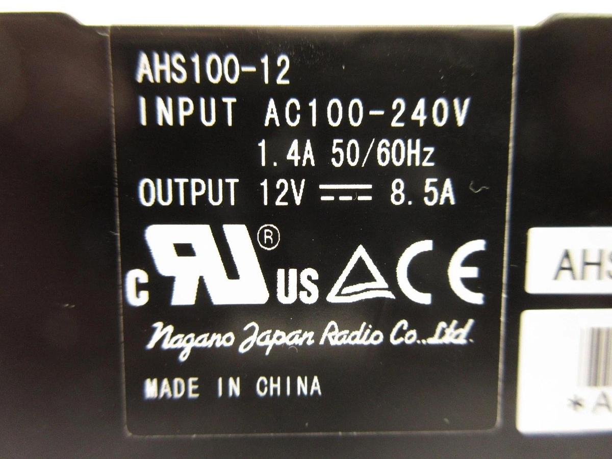 Used Nagano Japan Radio AHS100-12C Power Supply AHS100-12 Nikon NSR System Working