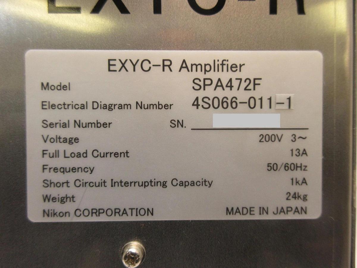 Used Nikon 4S066-011-1 EXYC-R Amplifier Module SPA472F 4S013-684-1 NSR Working