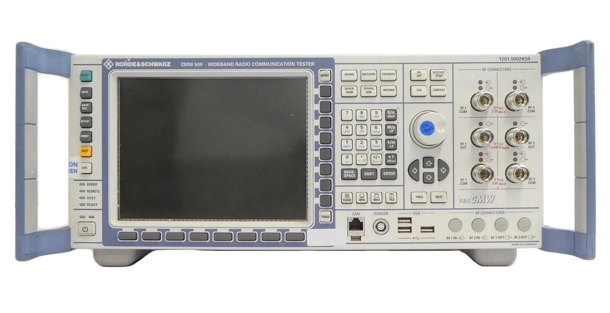 Used Rohde & Schwarz 1201.0002K50 Wideband Radio Tester CMW 500 Working Surplus
