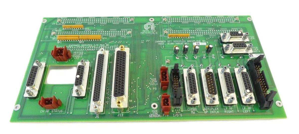 Used AMAT Applied Materials 0100-38036 Chamber Set Seriplex Backplane PCB Working
