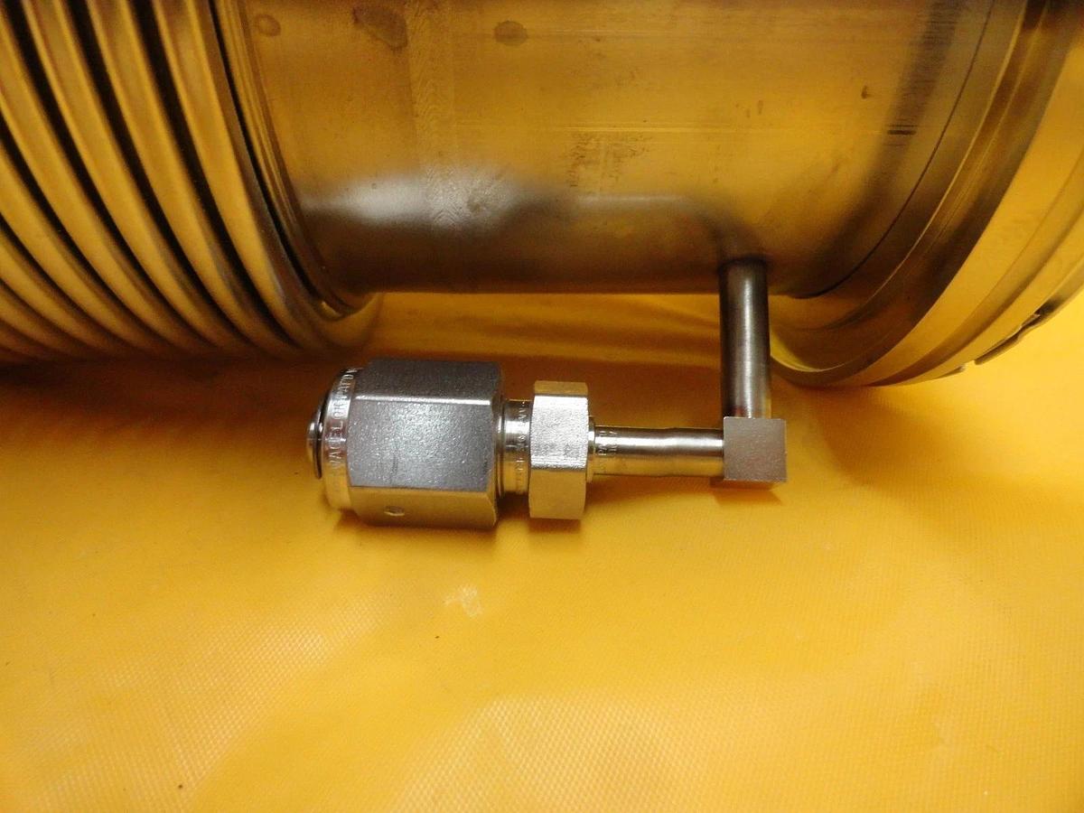 Used MKS Instruments High Vacuum Flex Bellows Stainless ISO100 4VCR Port Tee HPS Used