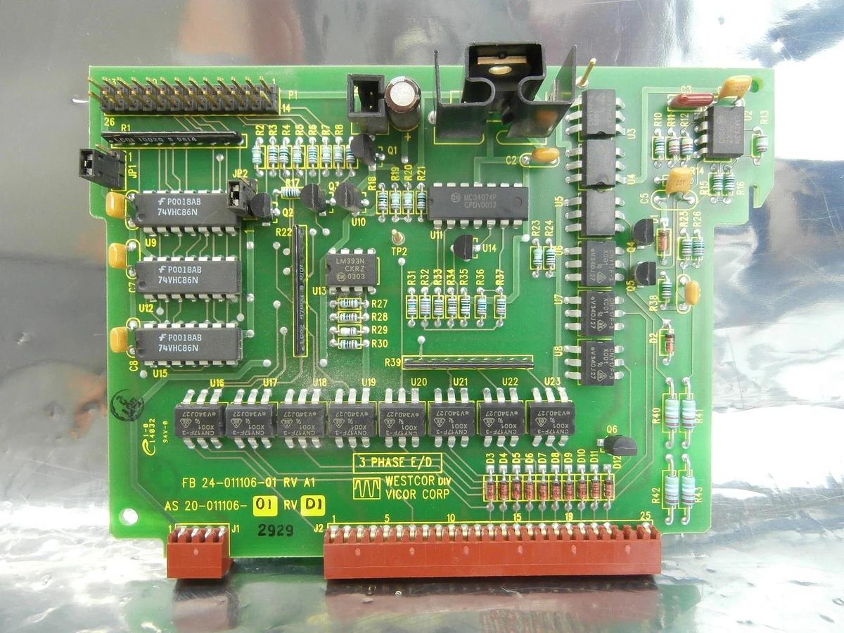 Used Vicor 20-011106-01 3 Phase E/D Board PCB 24-011106-01 Used Working